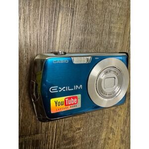 Casio Exilim EX-S6 Digital Camera Blue  Capture Mode 3x Optical Zoom Untested